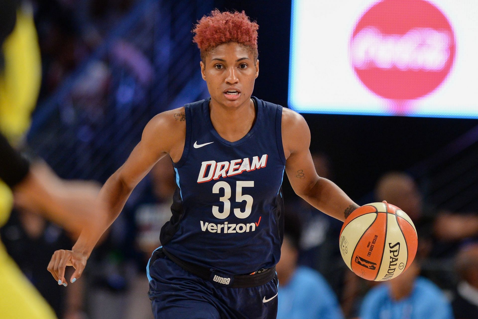 Angel McCoughtry during her time with the Atlanta Dream