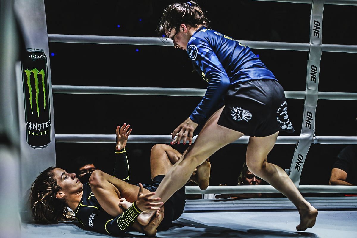 Danielle Kelly (right) tells of the the importance of beating Mayssa Bastos (left) at ONE Fight Night 26. [Photo from ONE Championship]