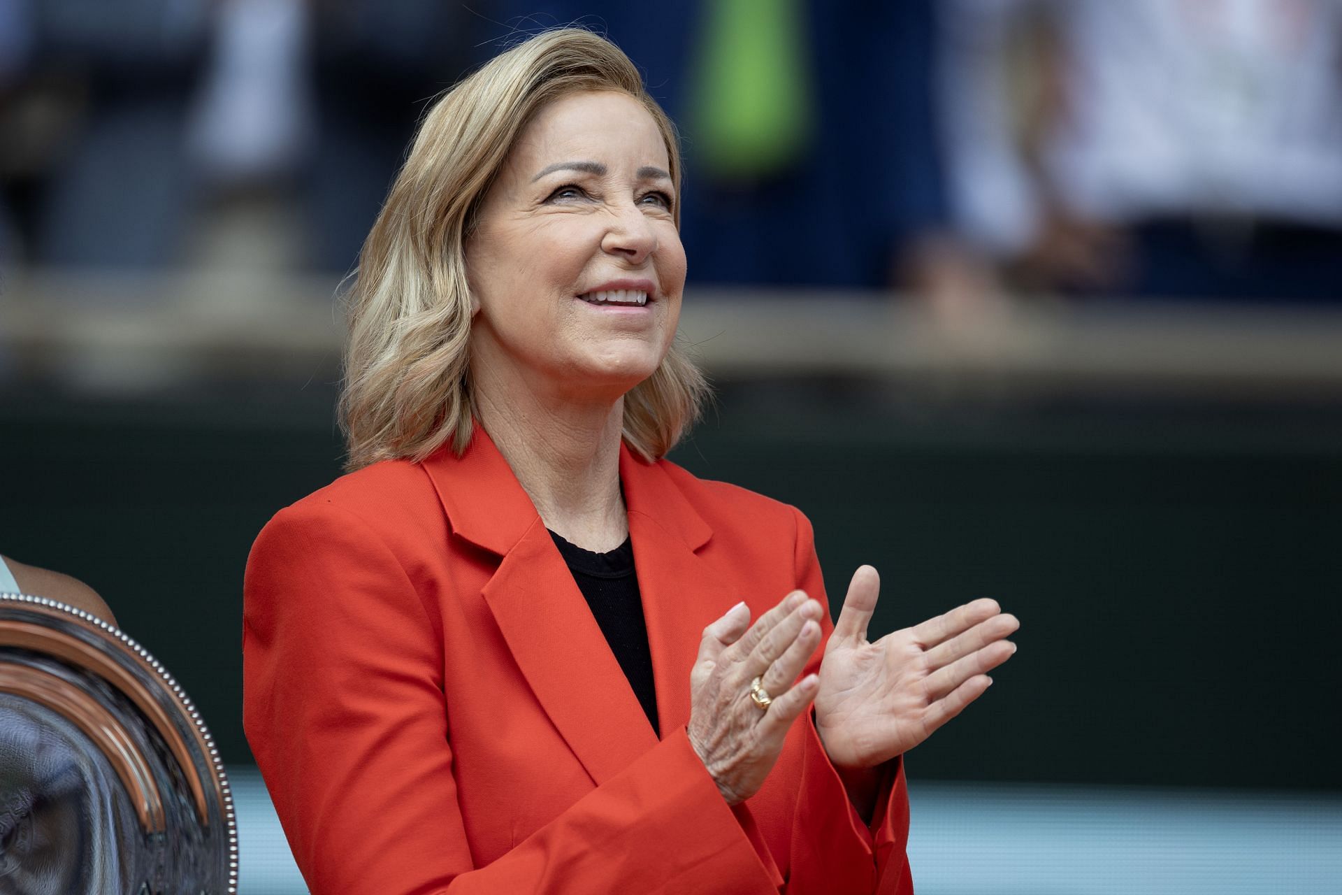 Chris Evert at the French Open 2024. (Photo: Getty)