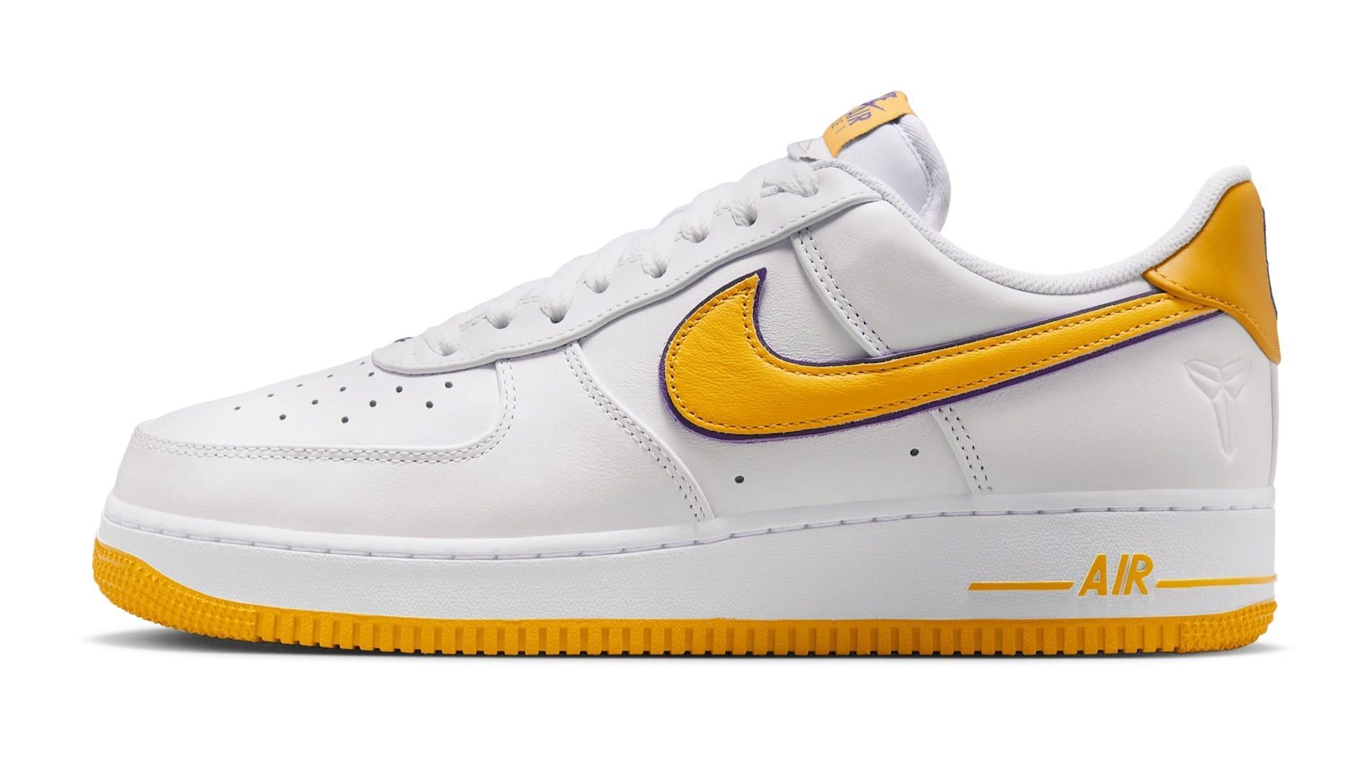 Kobe x Nike Air Force 1 &lsquo;Lakers Home&rsquo; (Image via Nike)