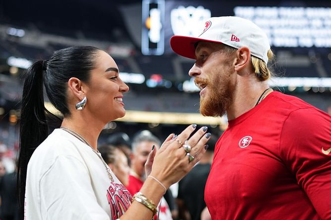George Kittle's wife Claire makes feelings known over 49ers' snowcapped showdown vs Bills