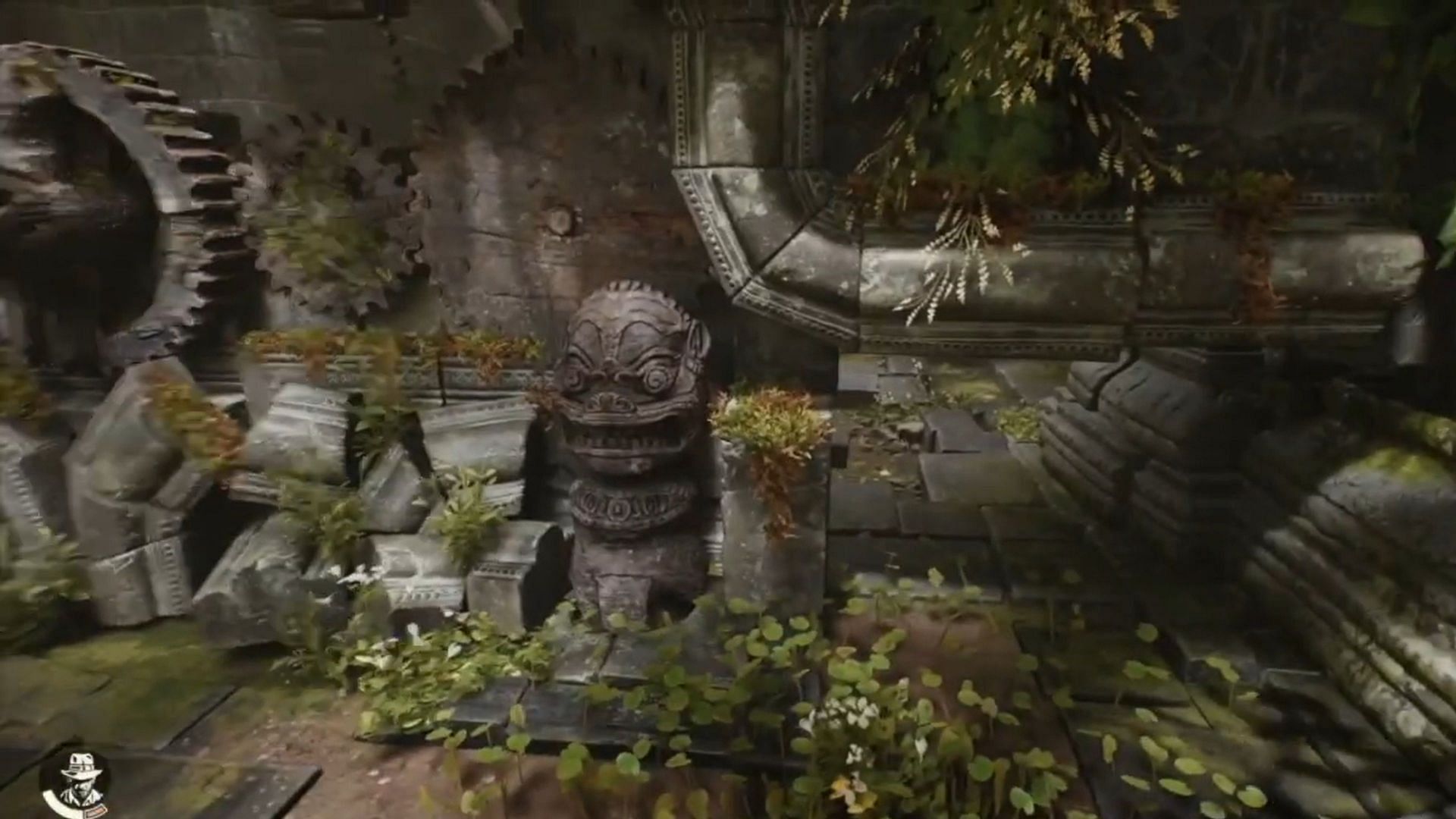 Crouch and head through this small gap (Image via Bethesda || Youtube/@Trophygamers)