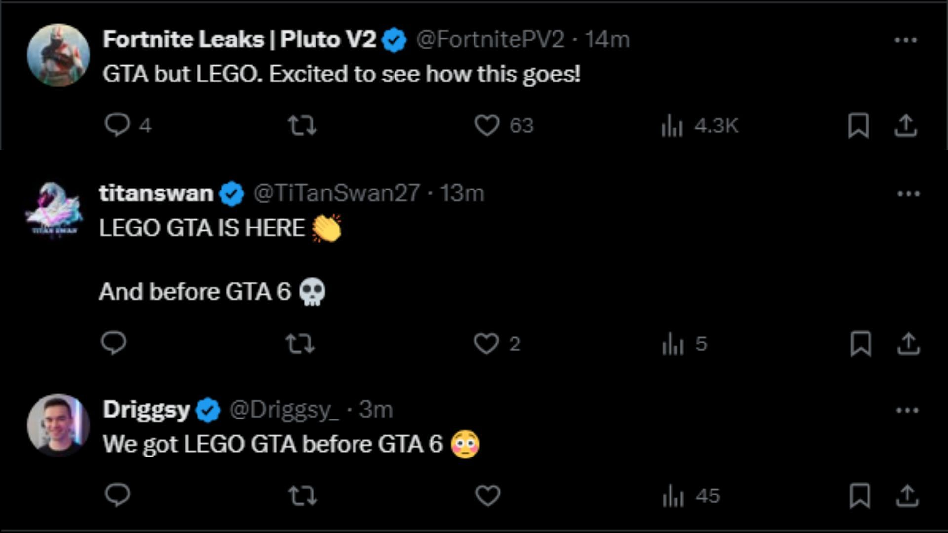 Fans react to the new LEGO Fortnite gameplay trailer 3/4 (Image via X)