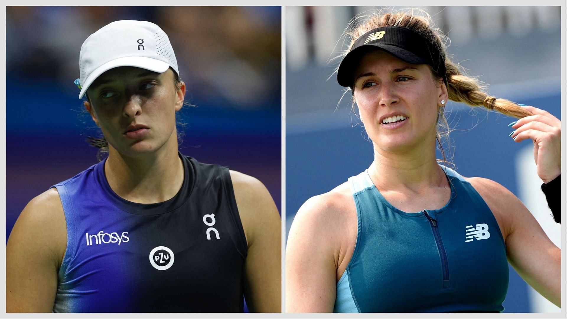 Iga Swiatek and Eugenie Bouchard - Getty Images