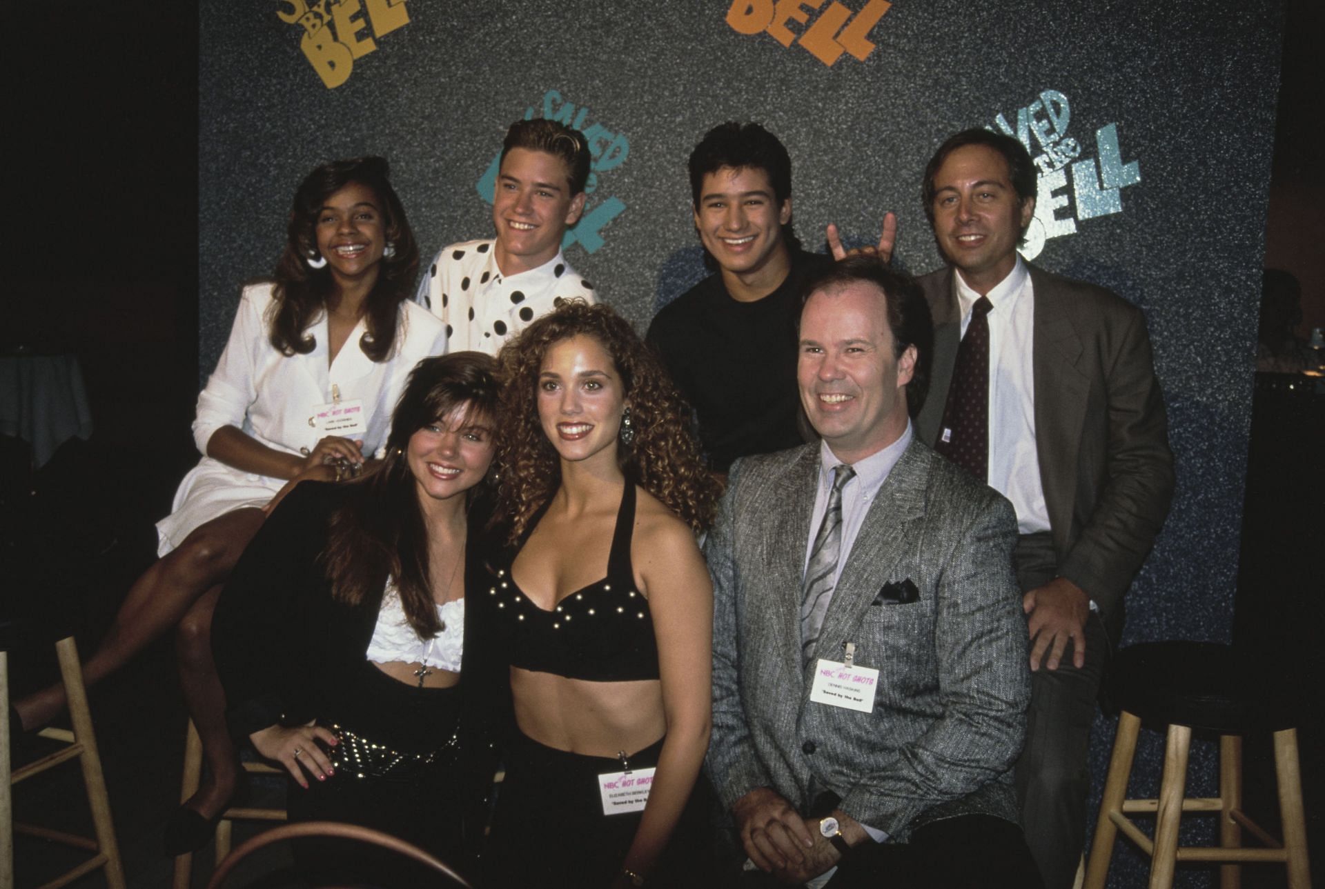 The cast and creator of NBC sitcom titled Saved by the Bell (Image via Getty)