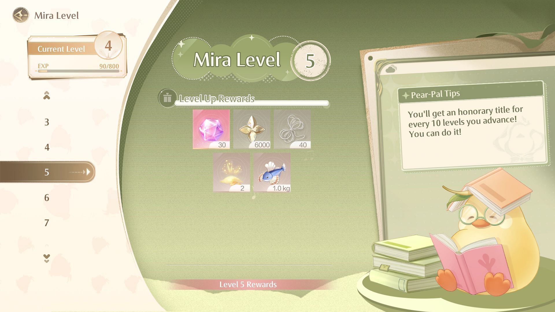 Raise your Mira Level (Image via InFold Games)