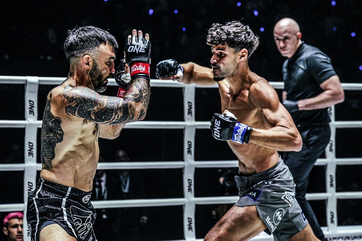 Elias Mahmoudi fighting Denis Puric | Image credit: ONE Championship