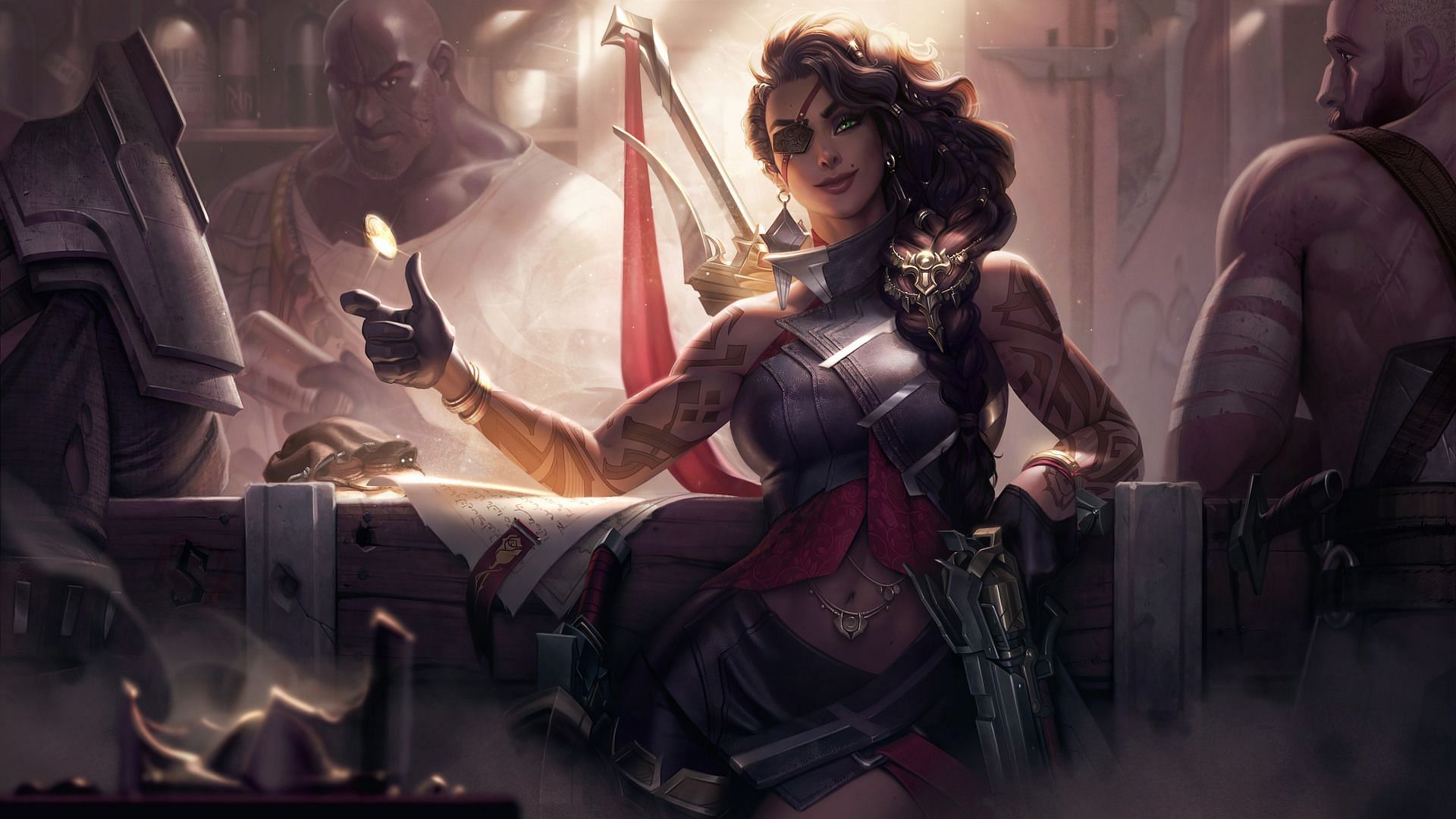 Default Samira in League of Legends (Image via Riot Games)