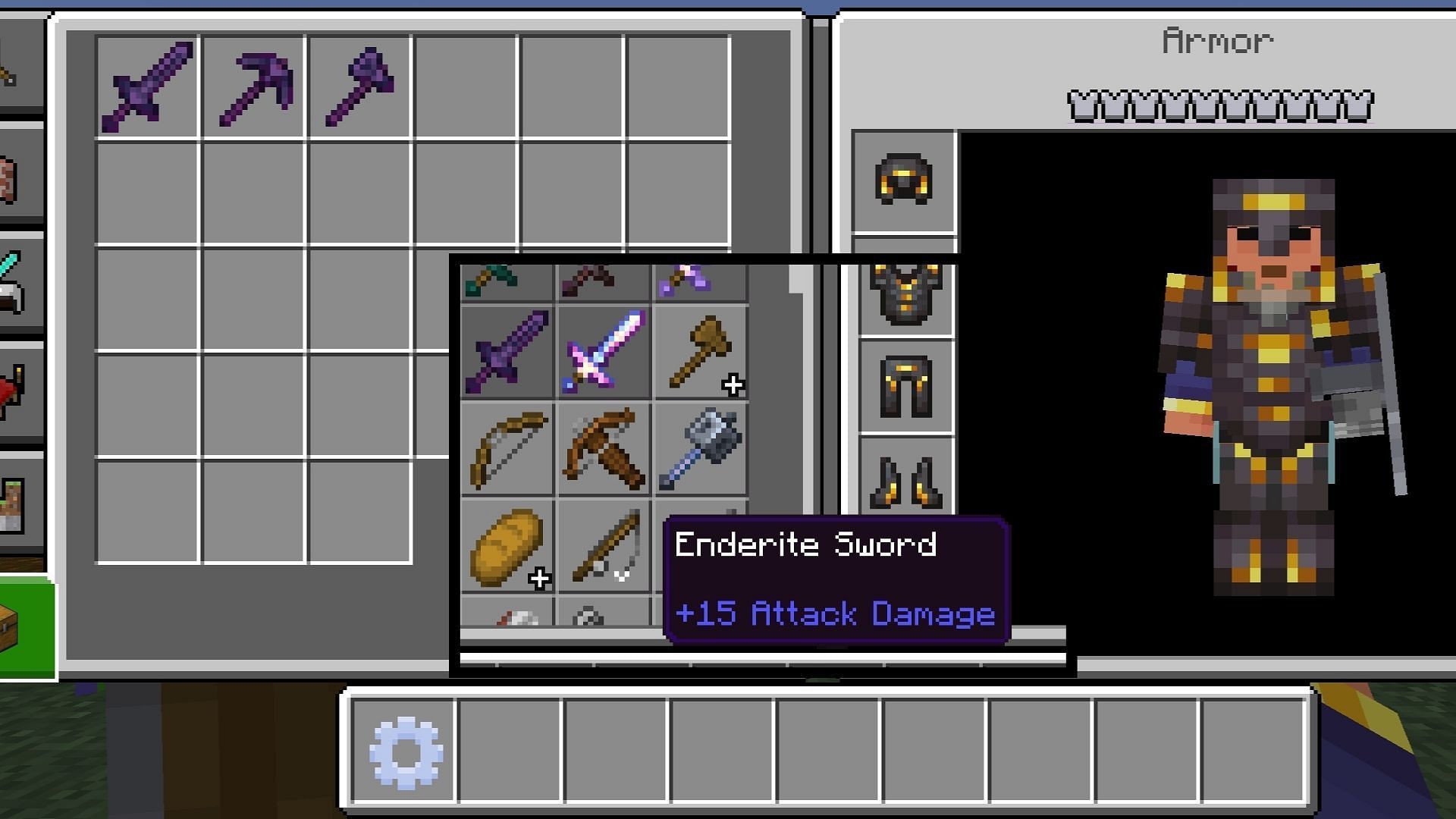 Enderite will be the most powerful tier of tools (Image via Mojang Studios || XxPoggyisLitxX)