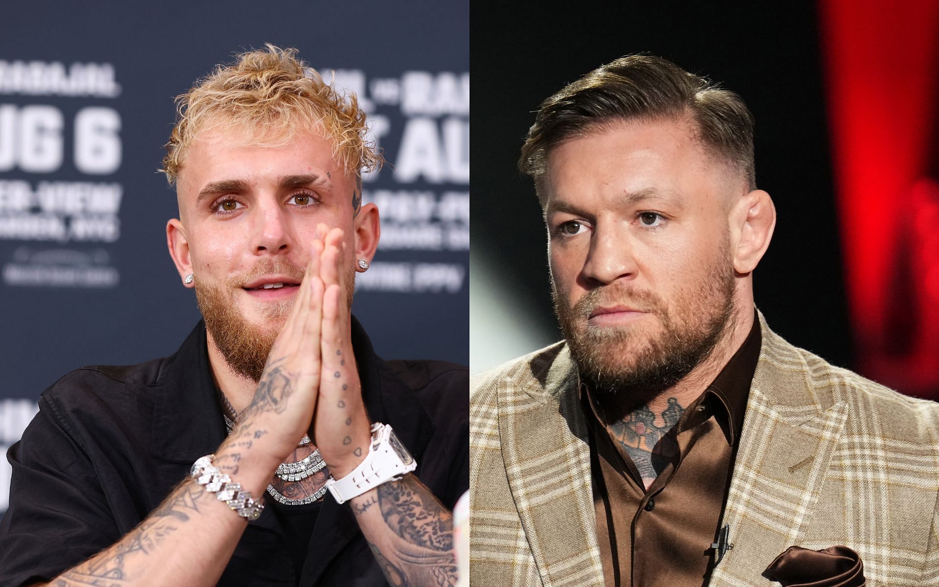 Jake Paul (left) has time and again expressed interest in fighting Conor McGregor (right) [Images courtesy: Getty Images]