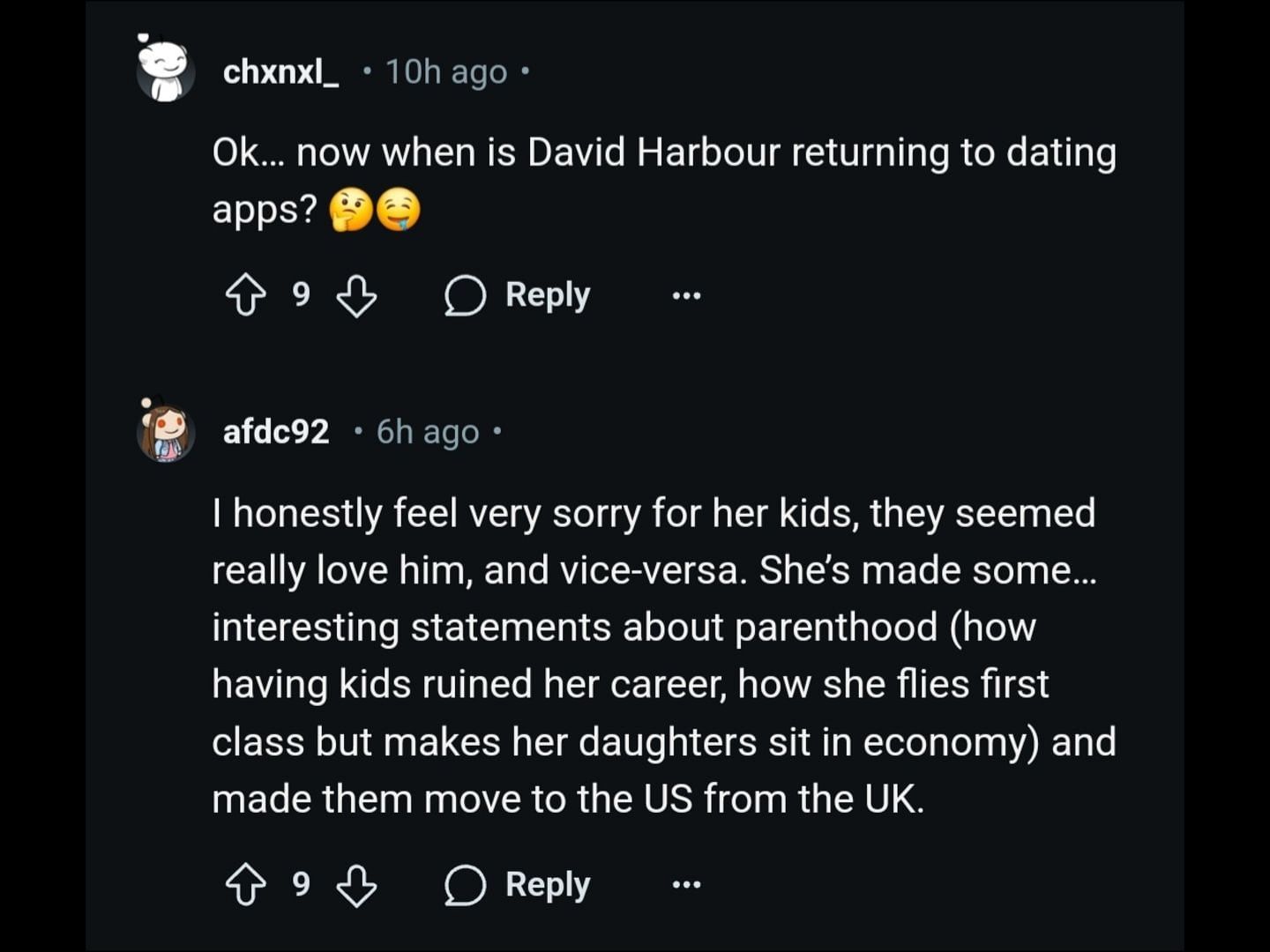 Internet reacts to Lily and David&#039;s split reports and the singer supposedly reactivating her Raya profile. (Image via Reddit/@u/moreissuesthanvoguex on r/popculturechat)