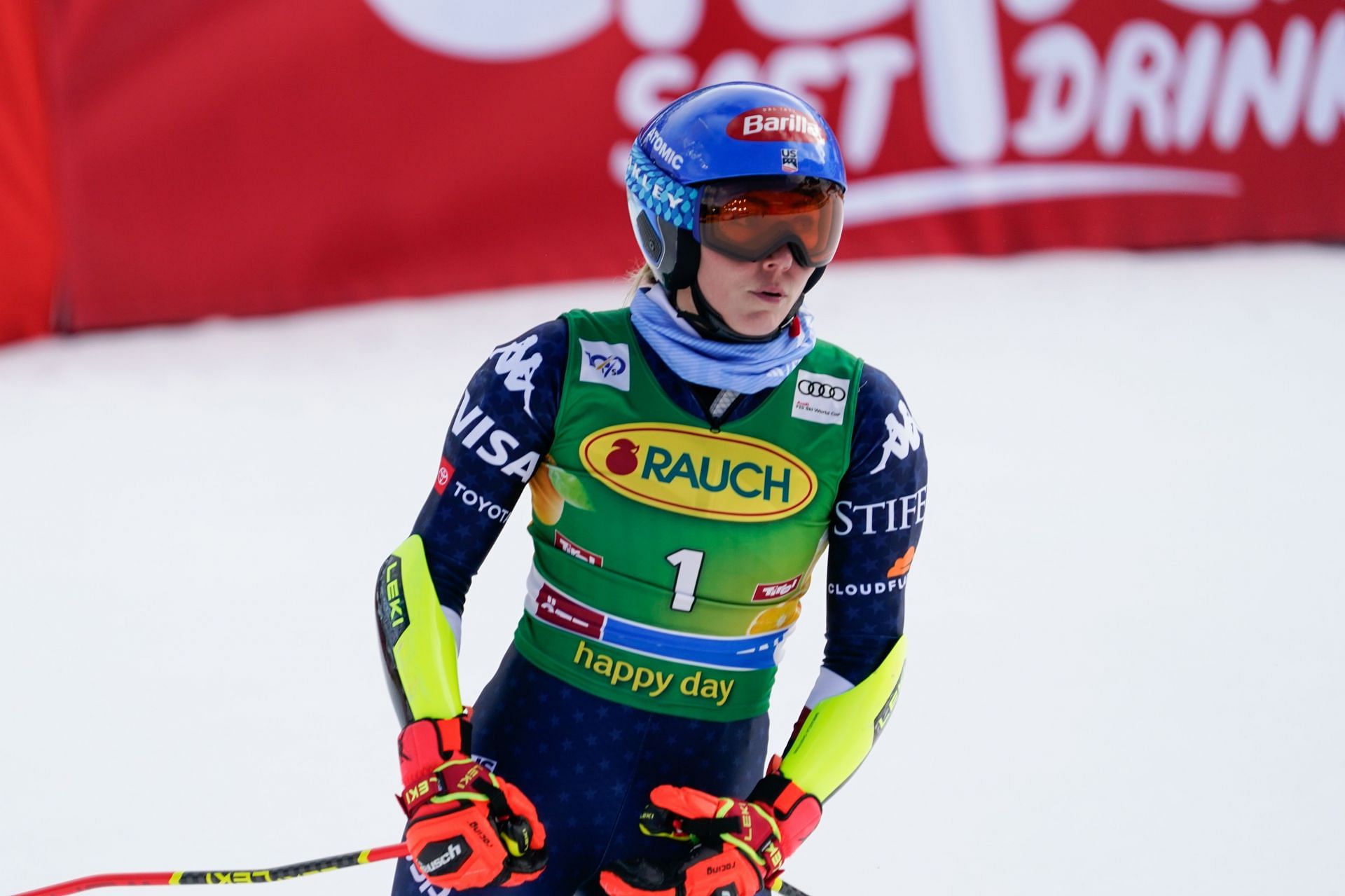 Audi FIS Alpine Ski World Cup - Mikaela Shiffrin in action during Women&#039;s Giant Slalom - Source: Getty