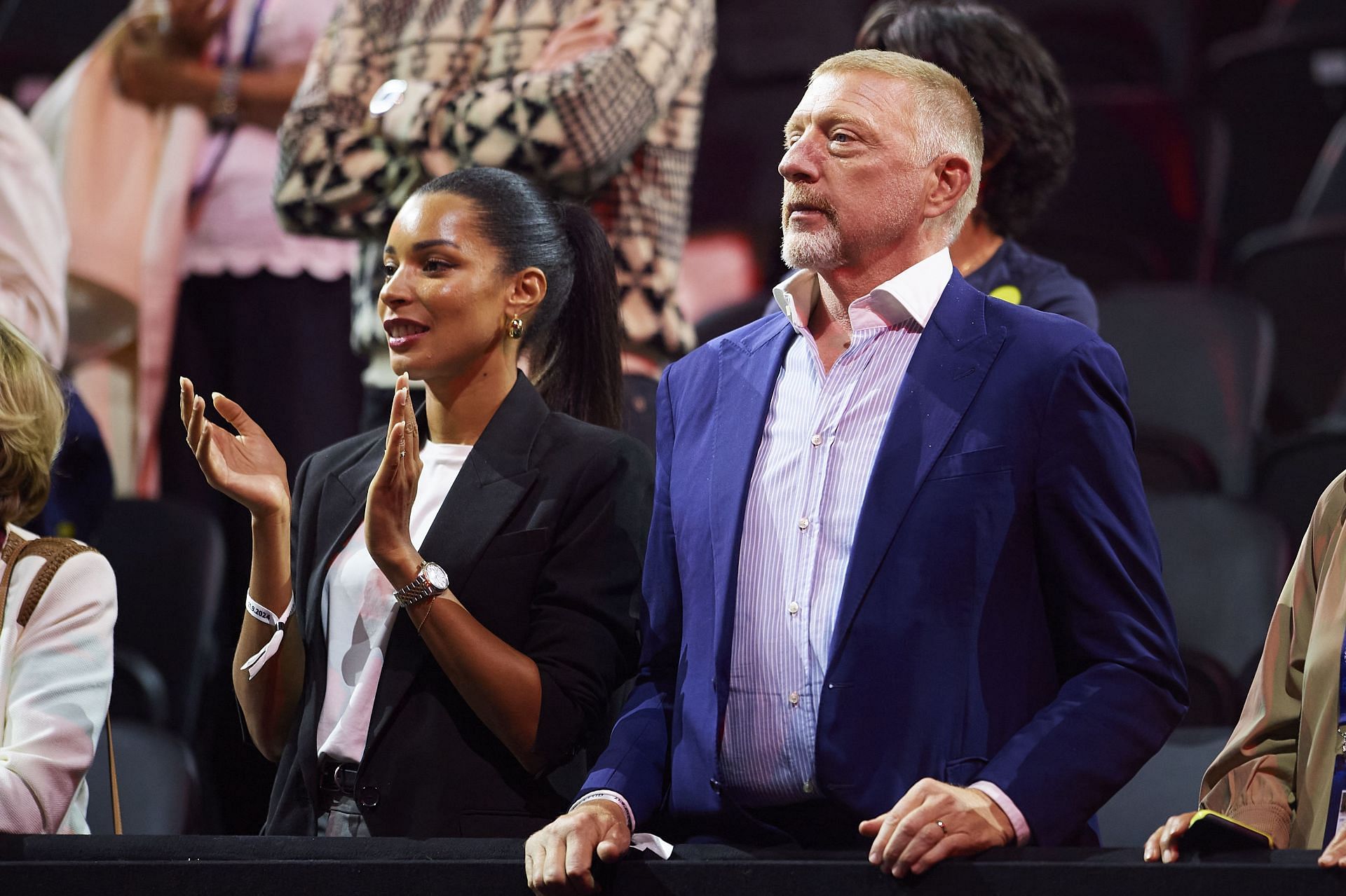 Boris Becker (right) with wife Lilian (left) (Source: Getty)