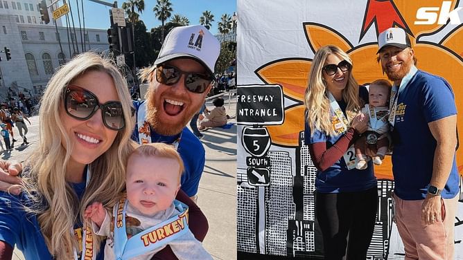Corey Seager's wife Madisyn sends 4-word reaction to Justin Turner's son Bobo stealing spotlight from ex-Dodgers free agent and his wife Kourtney