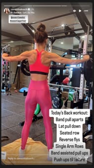 Samantha Busch Instagram story - Source: @samanthabusch on IG