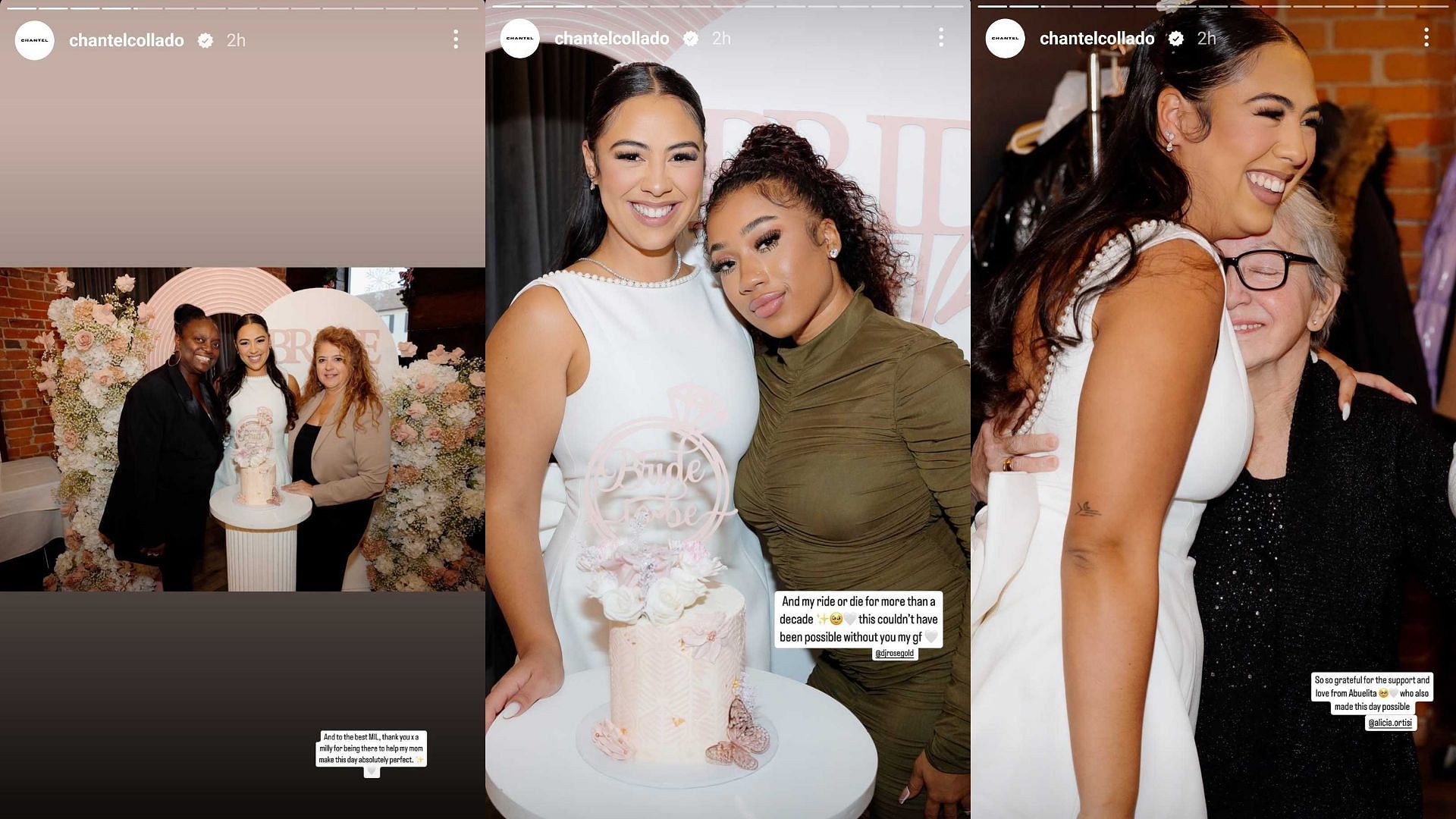 Josh Naylor&#039;s fiancee Chantel shares pictures of her bridal shower. Source - Instagram/@chantelcollado