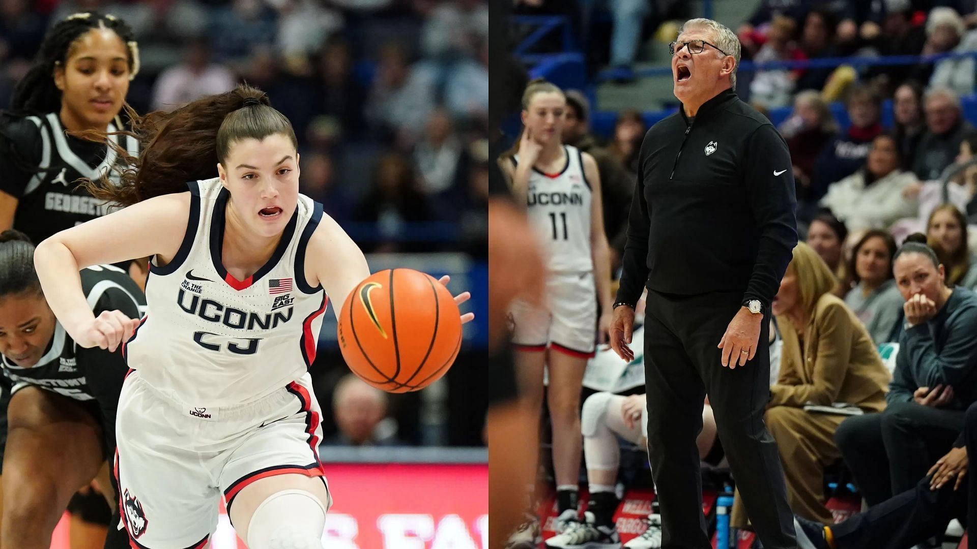 Morgan Cheli and Geno Auriemma