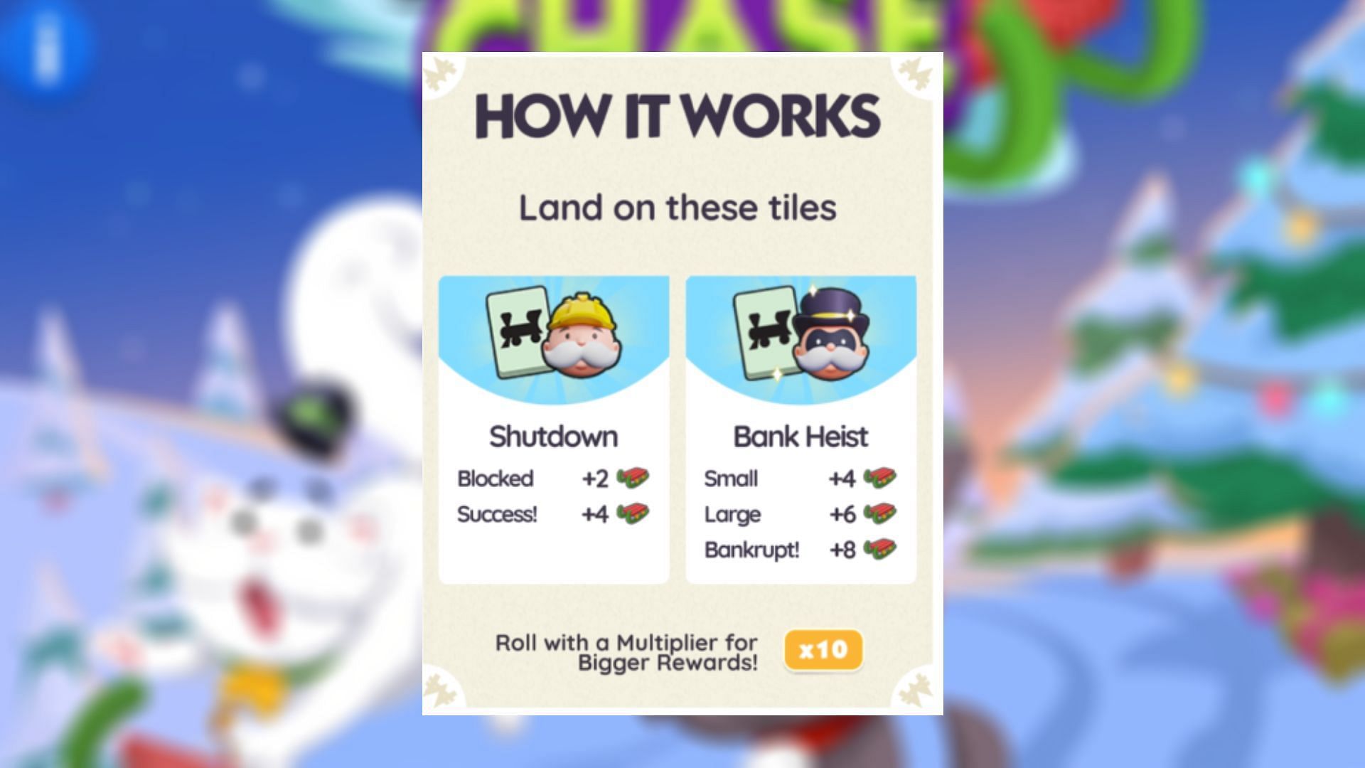 Land on Railroad Tile to earn rewards (Image via Scopely)