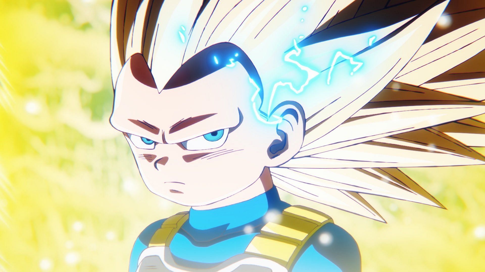 Vegeta as a Super Saiyan 3 in the latest episode (Image via Toei Animation).