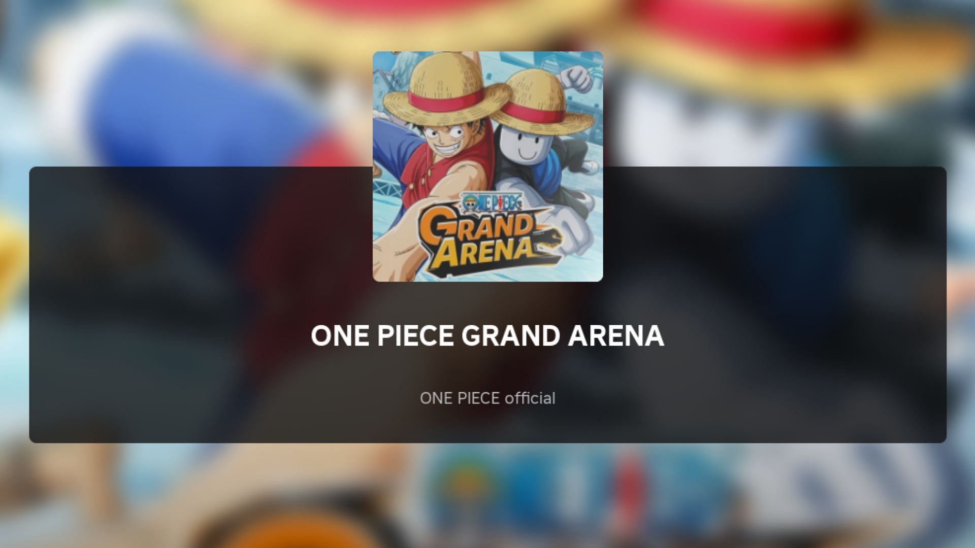 Featured cover of One Piece Grand Arena