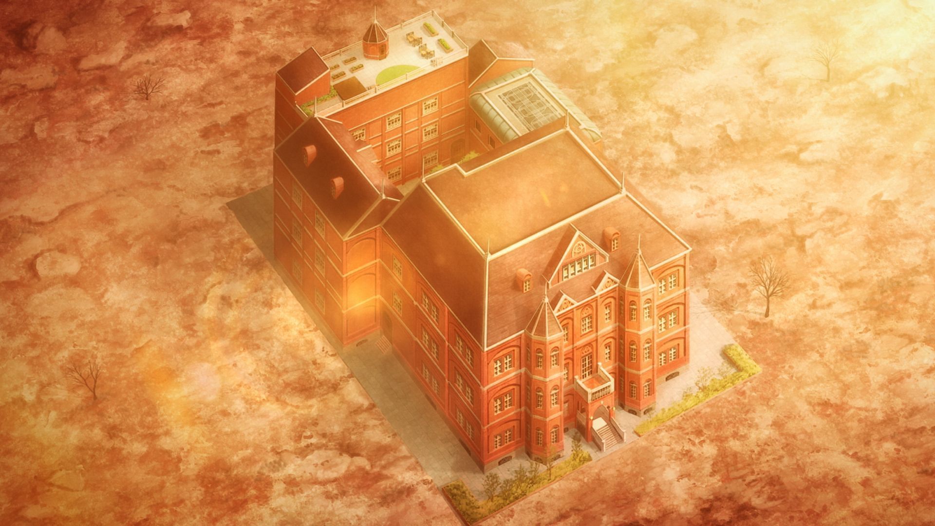 Tasokare Hotel as seen in the Tasokare Hotel anime (Image via PRA)