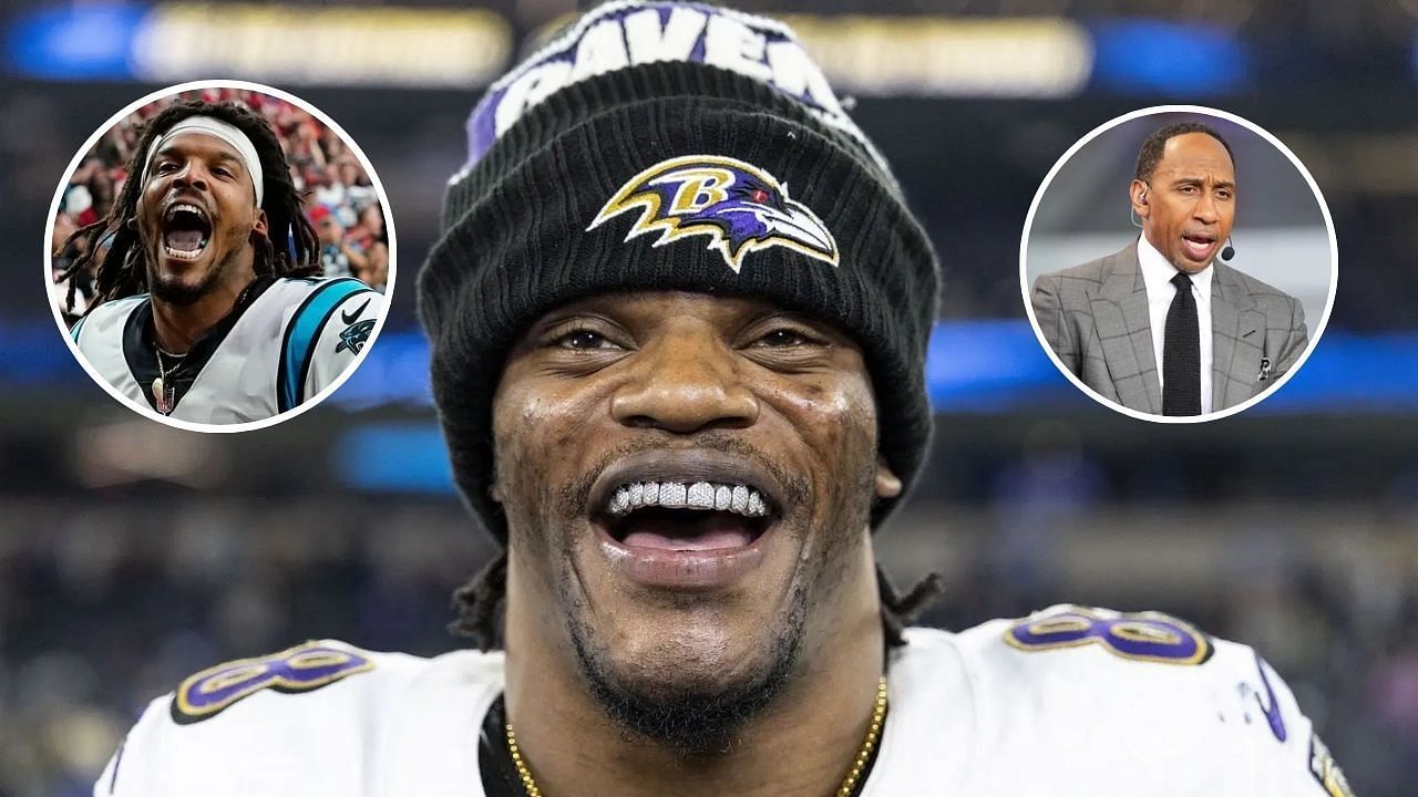 Lamar Jackson (Source: Getty) | Cam Newton (Source: Imagn) | Stephen A. Smith (Source: Imagn)