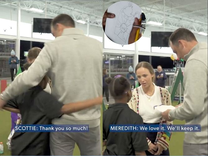 WATCH: Scottie Scheffler and his wife Meredith's heartwarming gesture to a 7-year-old fan