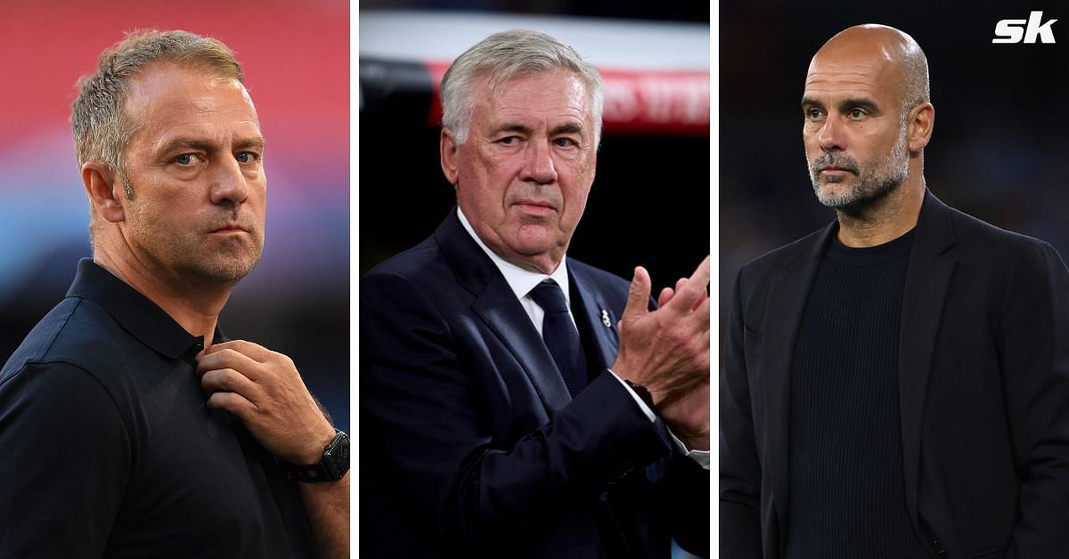 Barcelona boss Hansi Flick reportedly pushing to sign Serie A star wanted by Real Madrid and Manchester City. Images via Getty.