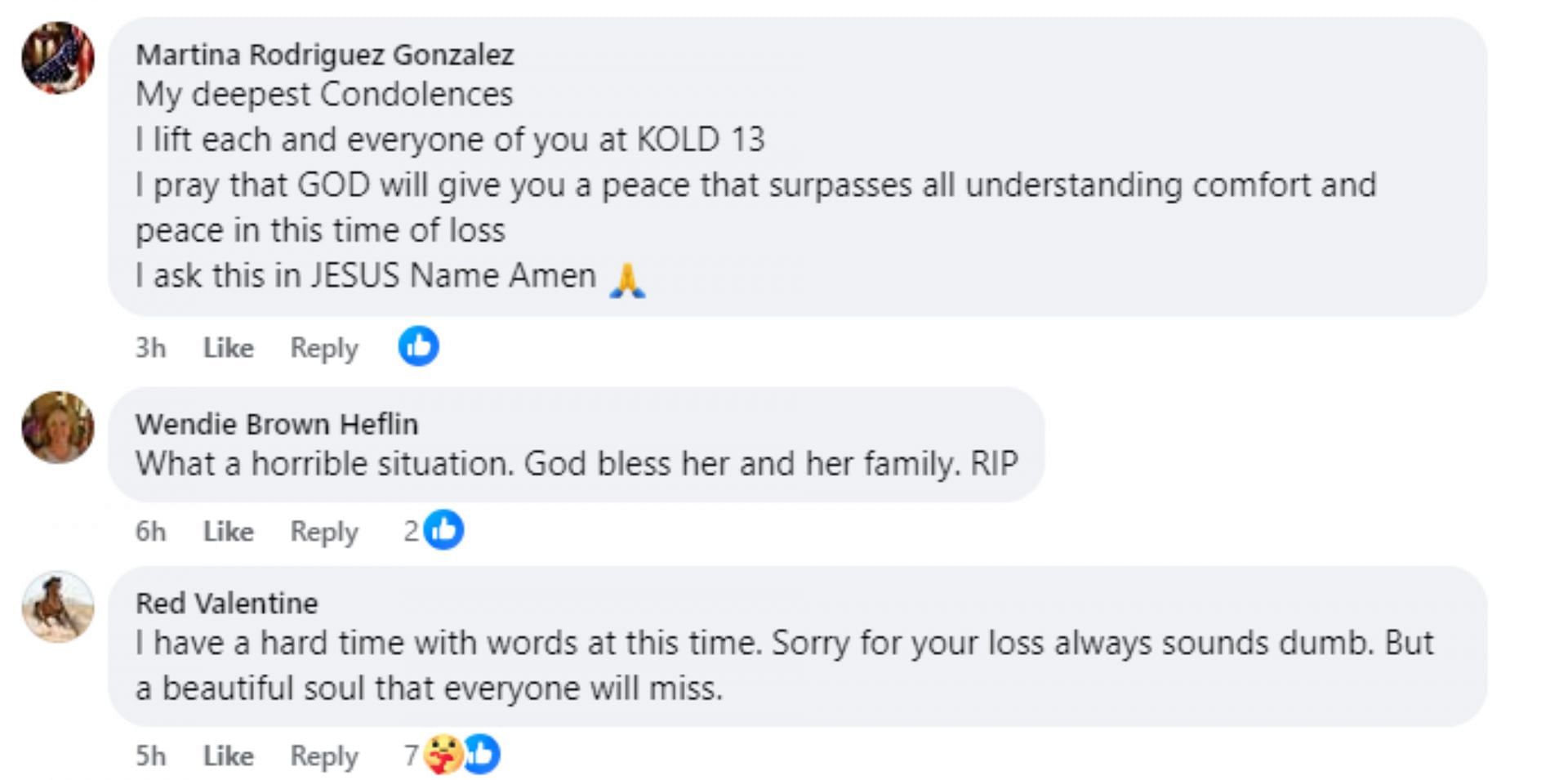 Netizens share condolences messages on social media (Image via Facebook)