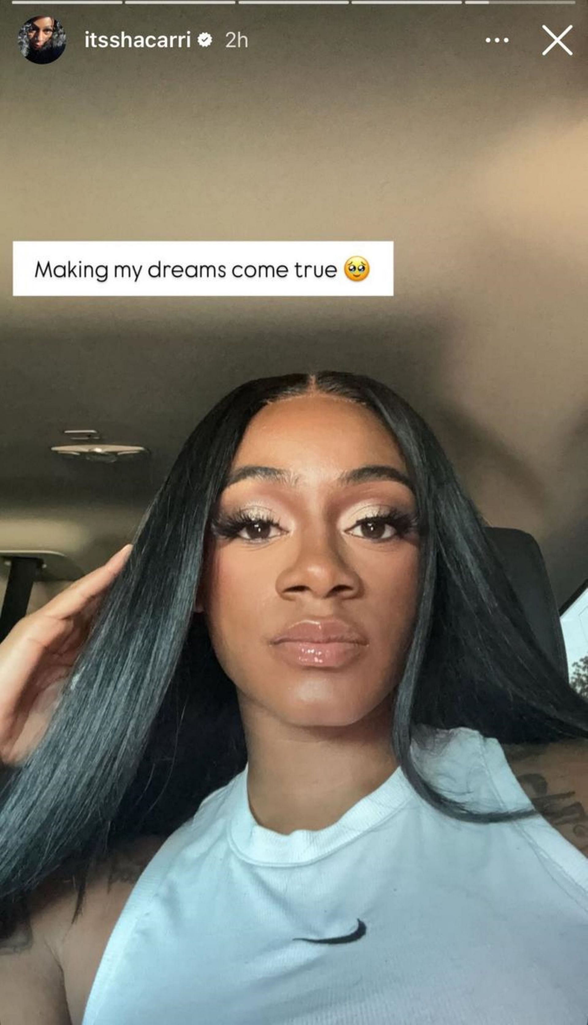 Sha&#039;Carri Richardson excited about making her dreams come true; Instagram - @itsshacarri