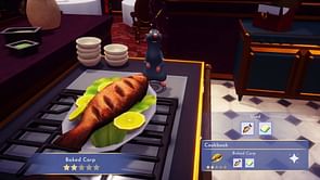 How to make Baked Carp in Disney Dreamlight Valley