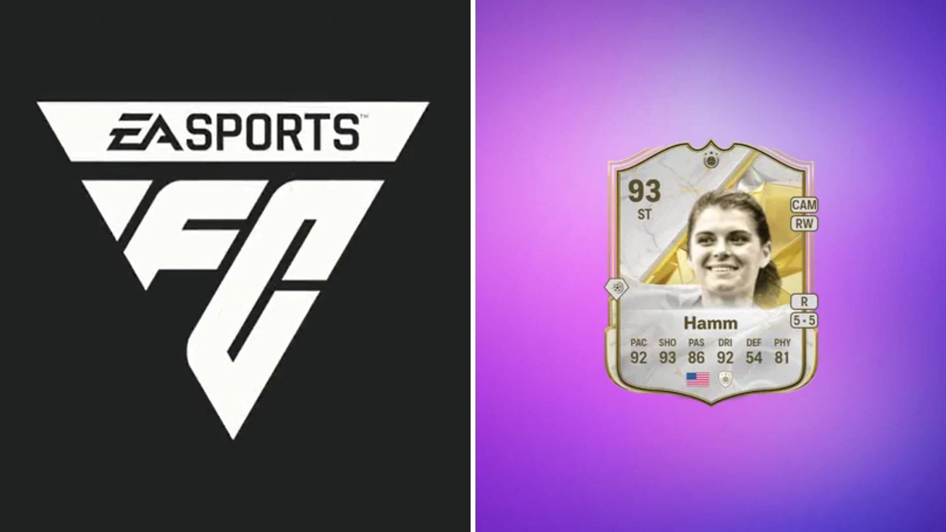 Mia Hamm Base Icon card in EA FC 25 (Image via EA Sports)