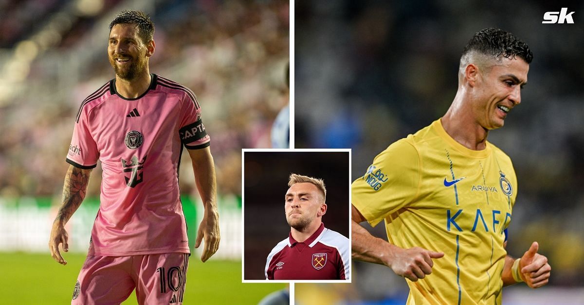 Lionel Messi (left), Jarrod Bowen (center) &amp; Cristiano Ronaldo (right) - (Image: All images from Getty)