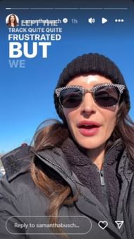 Samantha's Instagram story (December 8)