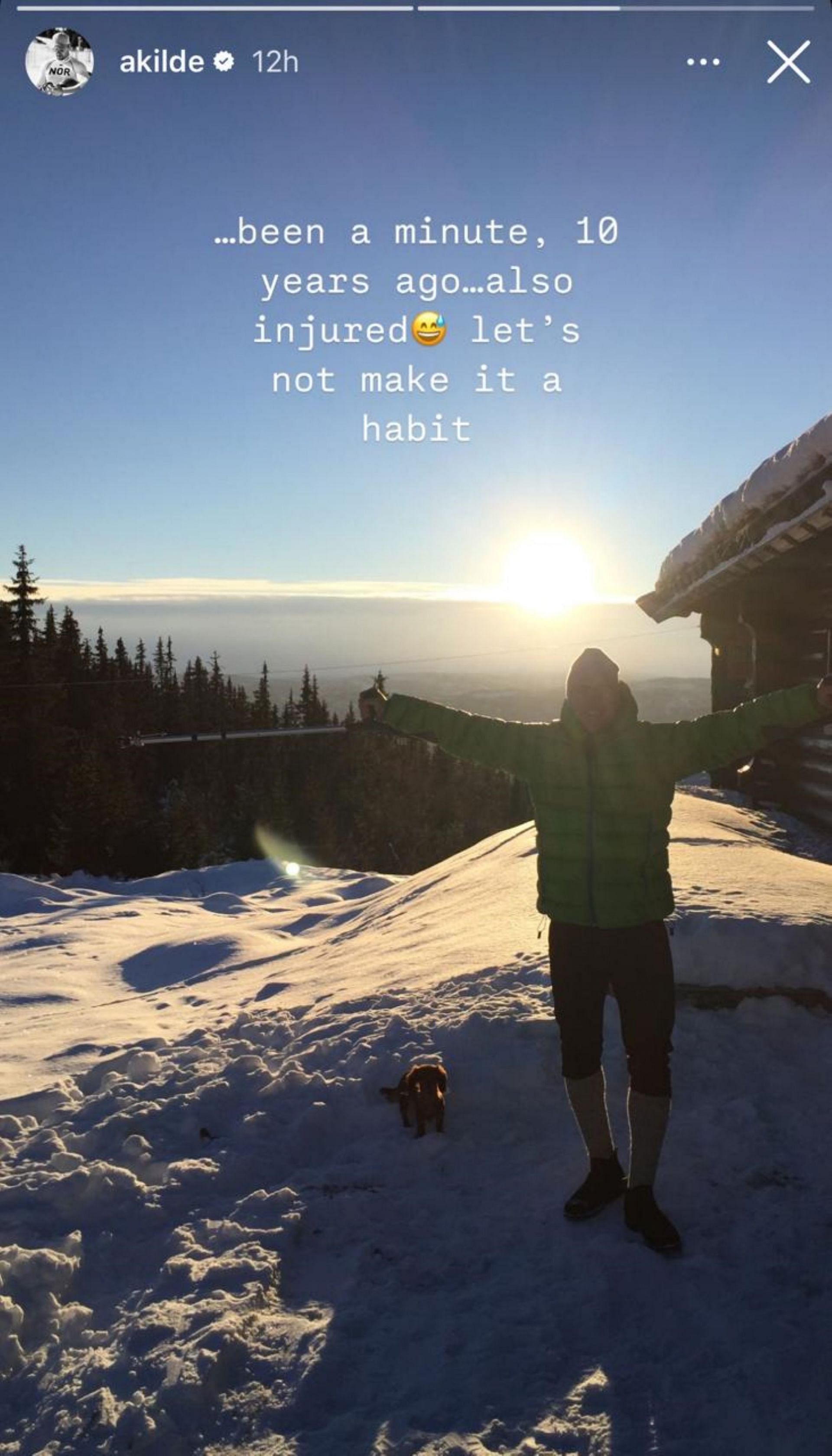 Mikaela Shiffrin&#039;s fiance Aleksander Kilde&#039;s Christmas post; Instagram - @akilde