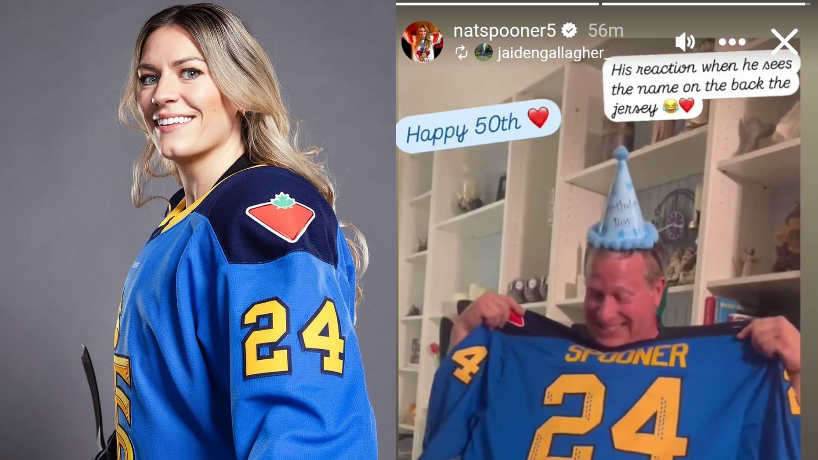 Natalie Spooner melts over 50-year-old superfan