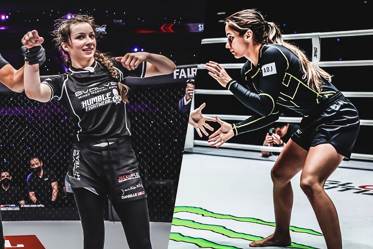 Danielle Kelly (Left) faces Mayssa Bastos (Right) at ONE Fight Night 26