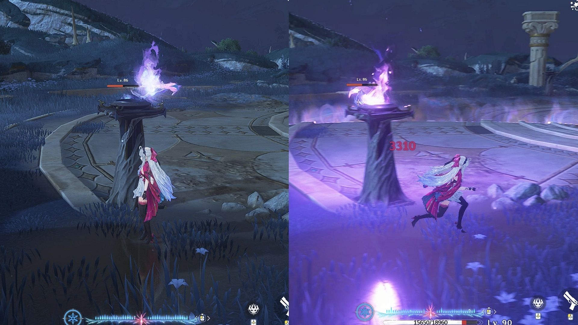 Light up the torch using Fae Ignis Echo&#039;s ability (Image via Kuro Games)