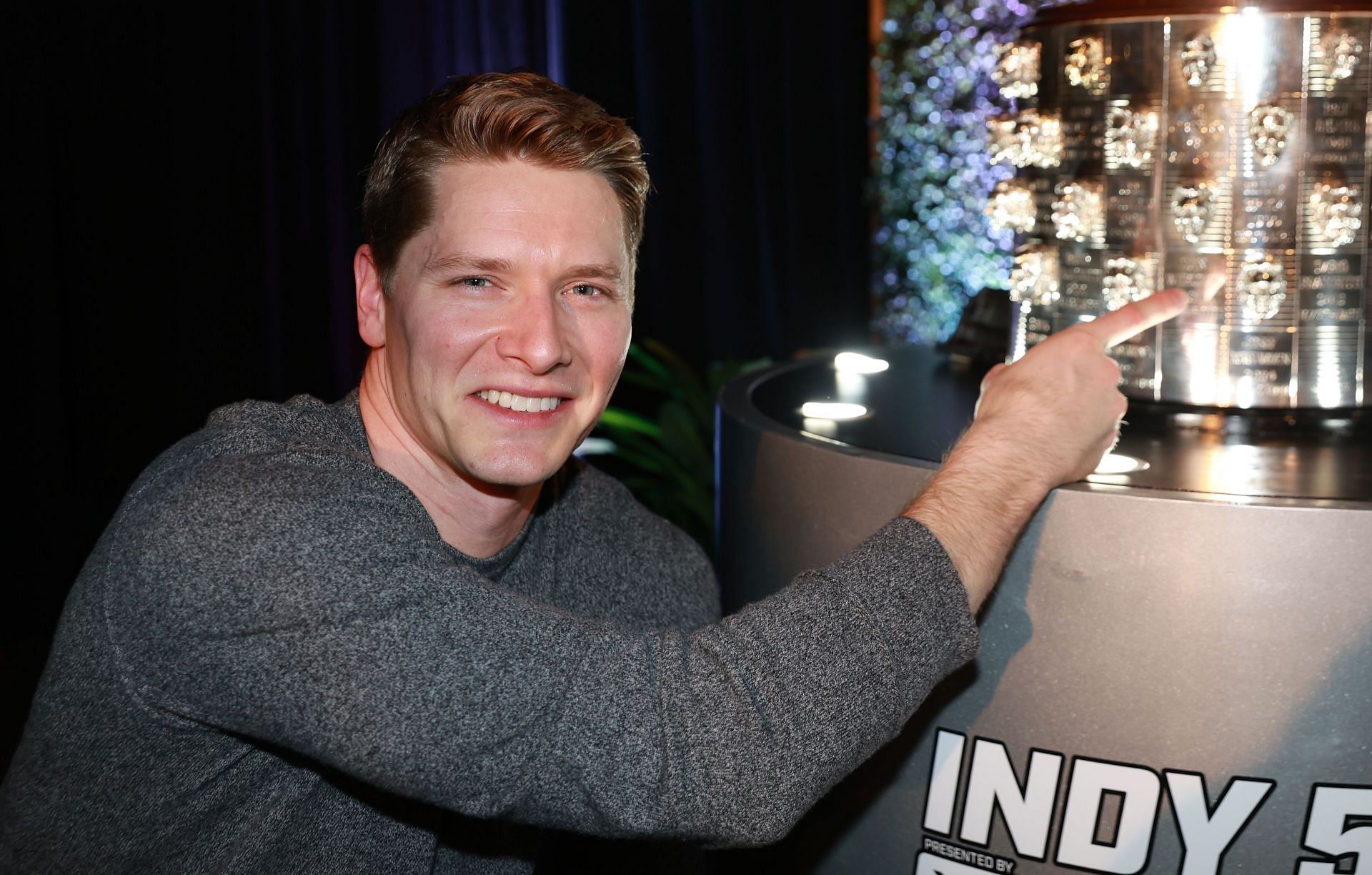 2024 INDY 500 Winner Josef Newgarden at the Borg-Warner Trophy Ceremony - Source: Getty