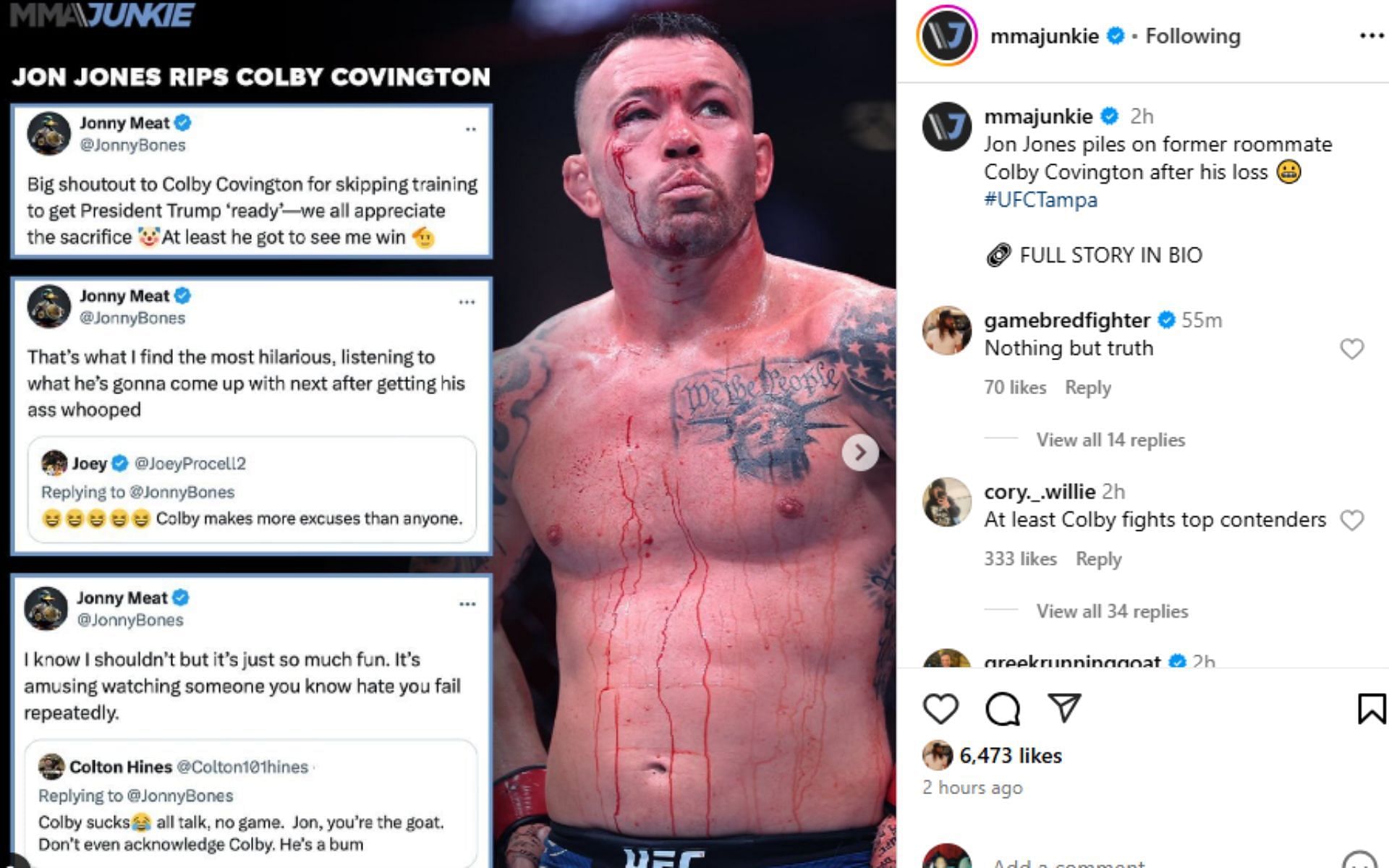 Jorge Masvidal reactsto Jon Jones&#039; posts