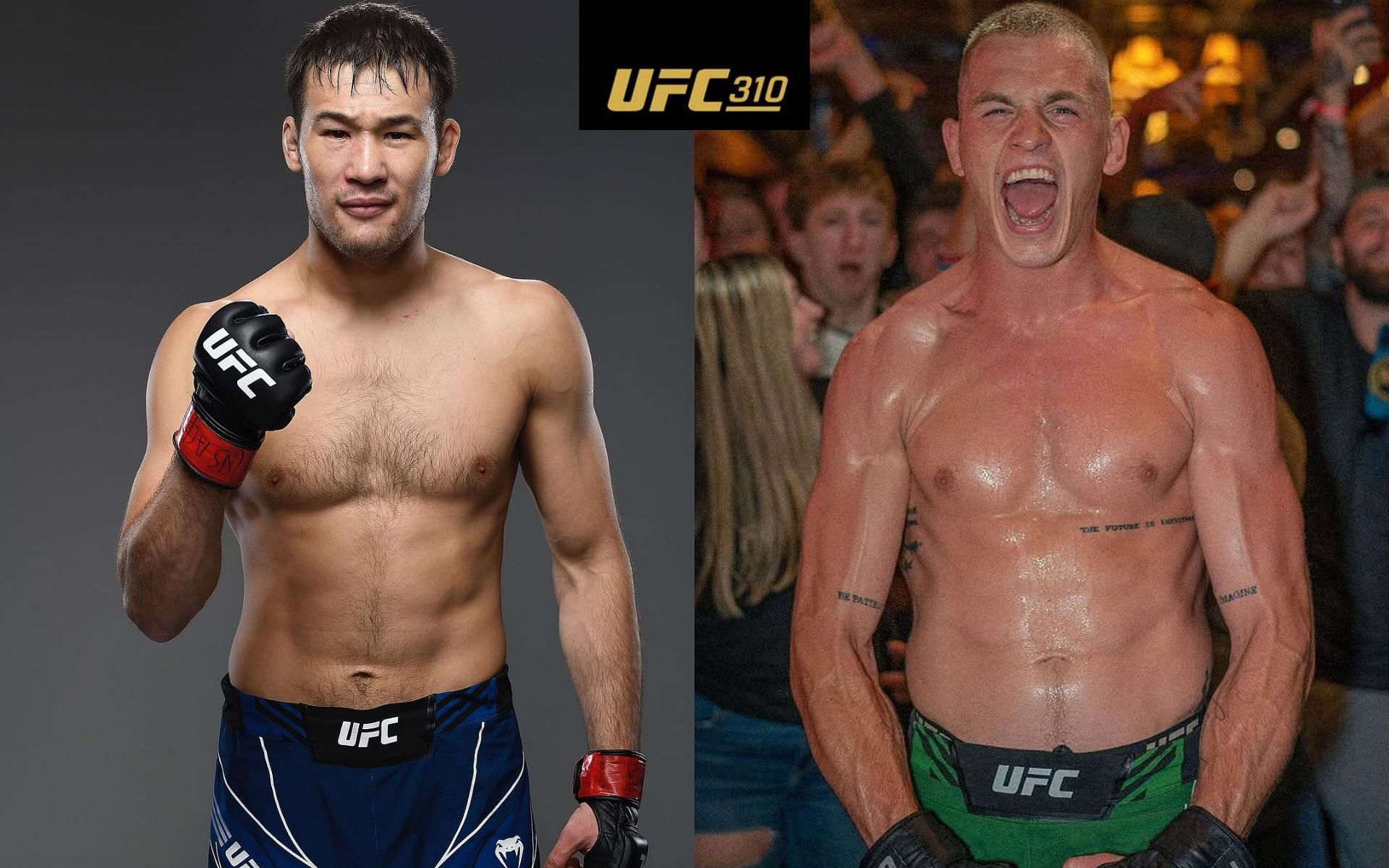 Shavkat Rakhmonov (left) will take on Ian Garry (right) in the co-main event of UFC 310. [Images courtesy: @iangarry @shavkatrakhmonov94 and @ufc on Instagram]