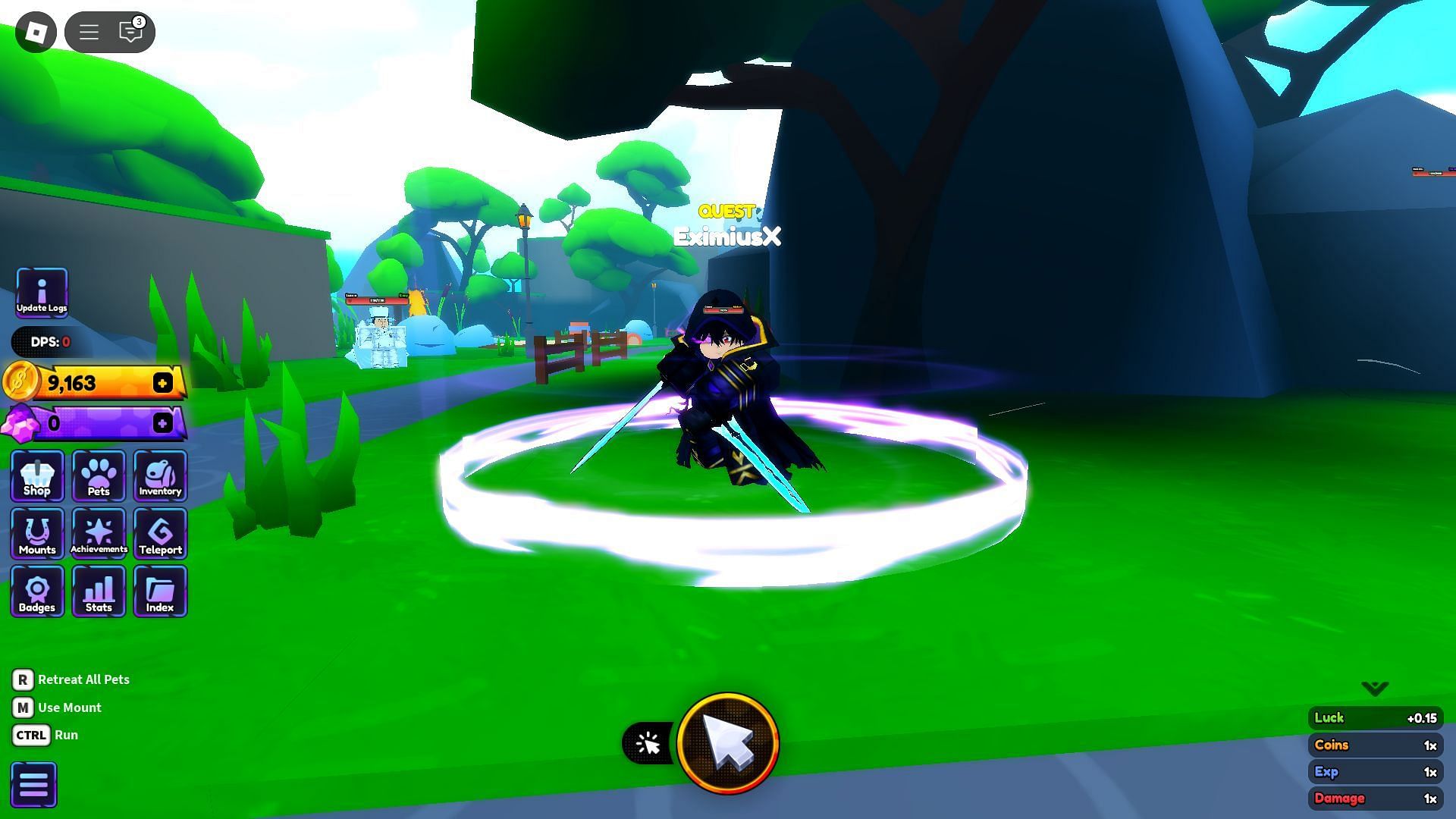 EximiusX in Leaf Village (Image via Roblox)