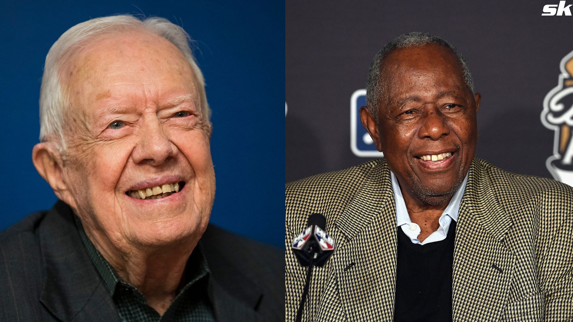 Former U.S. President Jimmy Carter smiles during a book signing event for his new book 