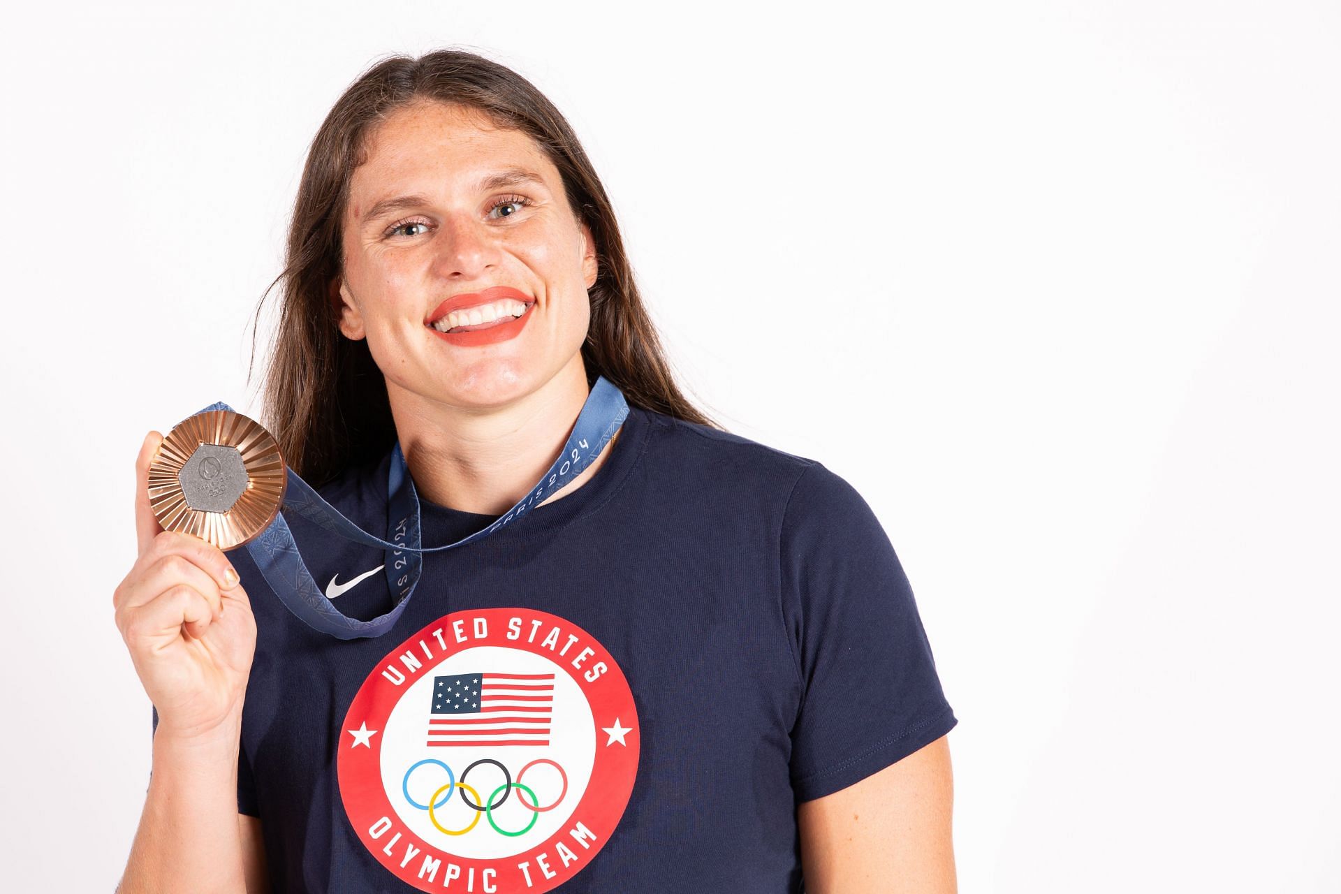 Champions Park - Olympic Games Paris 2024: Ilona Maher poses with her bronze medal (Source: Getty)