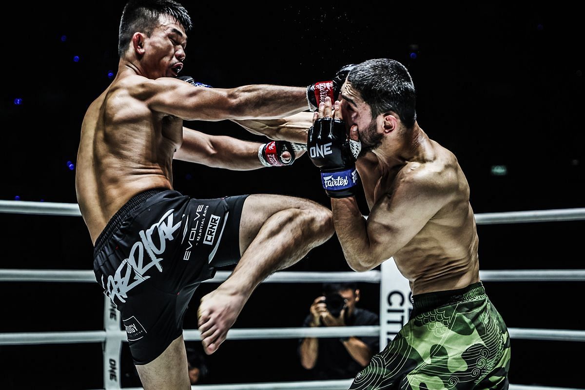 Christian Lee (L) vs Alibeg Rasulov (R) ~ Image credit: ONE Championship