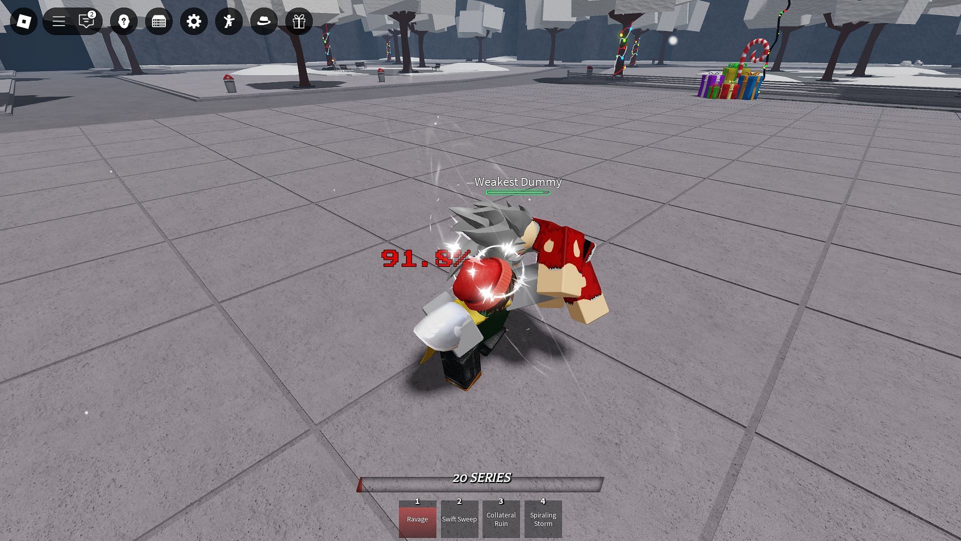 KJ in battle (Image via Roblox)