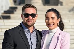 Millionaire Ricky Stenhouse Jr.'s wife Madyson 'not complaining' about winter as she shares first snow at their 300-acre NC estate