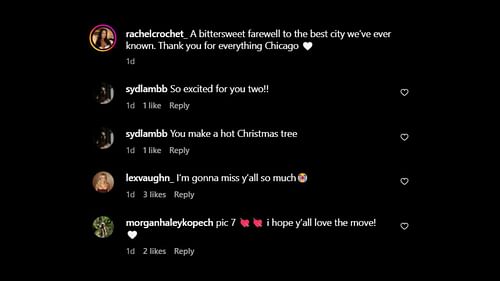 Screenshots of the aforementioned comments from Rachel Crochet's Instagram post (Images from - Instagram.com/rachelcrochet_)