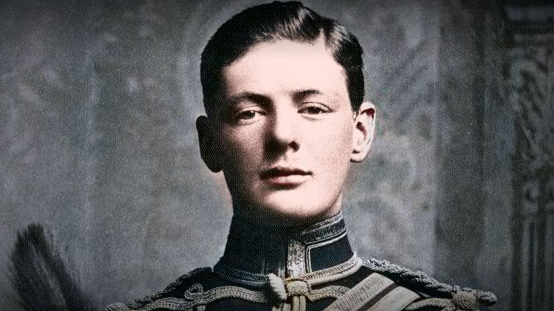 A young Winston Churchill (Image via Netflix Entertainment, Inc.)