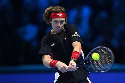 Nitto ATP Finals 2024 - Andrey Rublev in action - Source: Getty